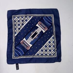 Unbranded 100% Silk Handkerchief Made In Korea Hand Rolled‎ Vintage Pocket Scarf
